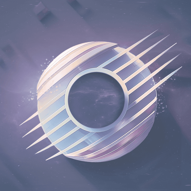 Translucent glass sphere with pastel refractions — signature Musical Breathwork hero imagery